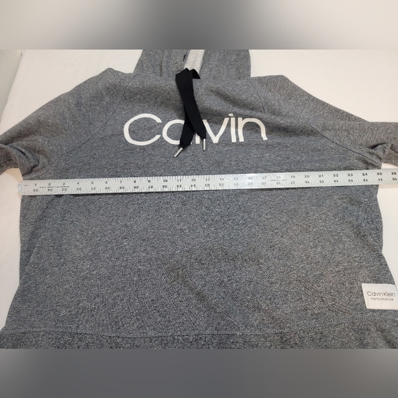 Calvin Klein Performance Gray Oversized Long Sleeve Hoodie - Picture 4 of 7
